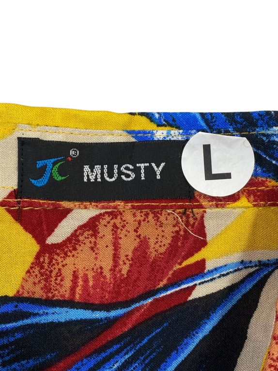 JC MUSTY CAMICIA GRAPHIC GIALLO UOMO PRE OWNED L