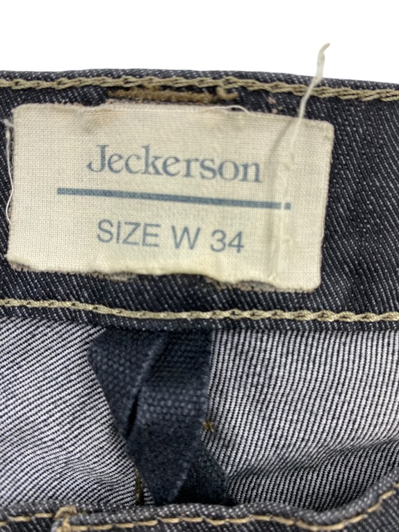 JECKERSON Jeans slim fit casual con logo blu scuro da uomo L