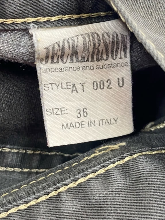 JECKERSON PANTALONI CLASSIC CHARCOAL UOMO PRE OWNED L