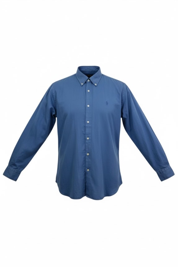 JECKERSON CAMICIA OXFORD BUTTON-DOWN BLU DA UOMO XL