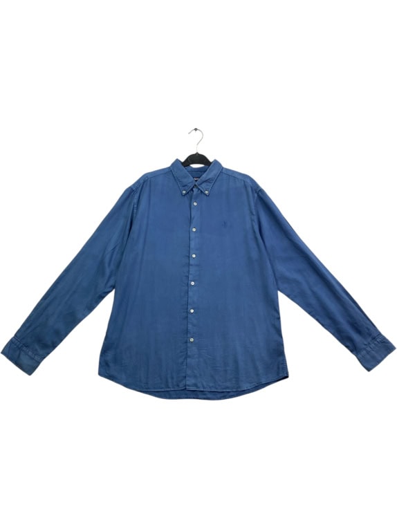 JECKERSON CAMICIA OXFORD BUTTON-DOWN BLU DA UOMO XL