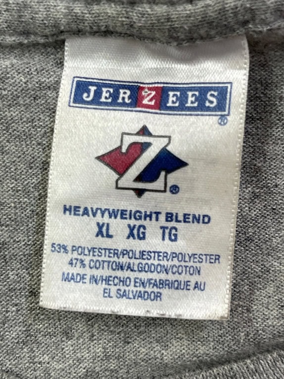 JERZEES GRAPHIC TEE ΓΚΡΙ ΑΝΤΡΙΚΟ PRE OWNED XL