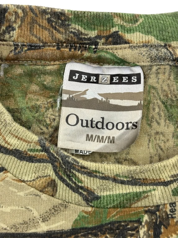 JERZEES T SHIRT CAMO VERDE UOMO PRE OWNED M