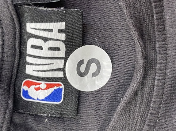 NBA GRAPHIC TEE STREETWEAR BLACK MEN PRE OWNED S