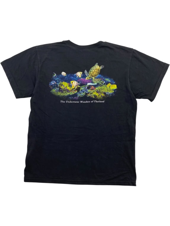 JOLIGOLF T-Shirt Vintage "Phuket Patong Beach" Μαύρο Unisex Size L