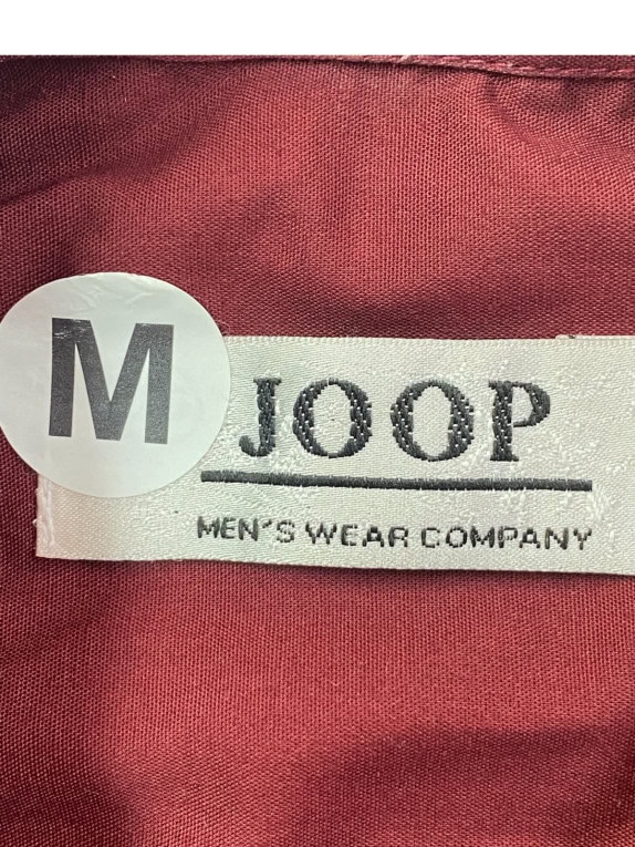 JOOP CAMICIA MINIMAL BORDEAUX UOMO PRE OWNED M