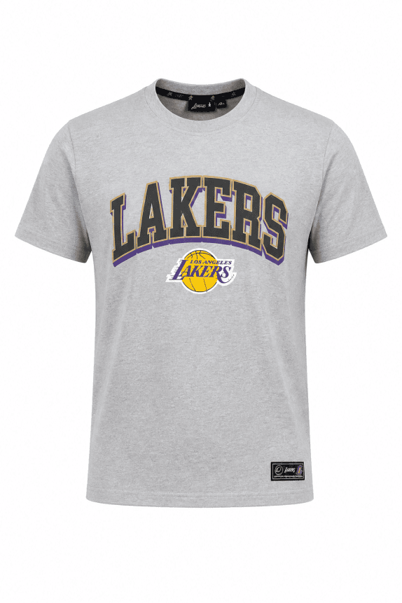 NBA T SHIRT GRAPHIC LOGO GRIGIO UOMO PRE OWNED M