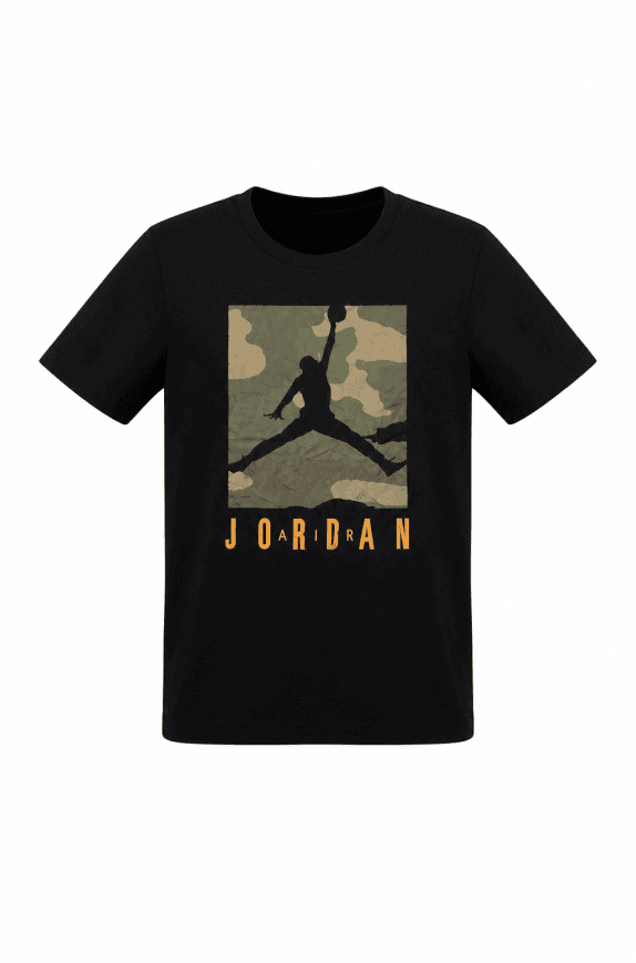 JORDAN GRAPHIC TEE CAMO MEN PRE OWNED XXS
