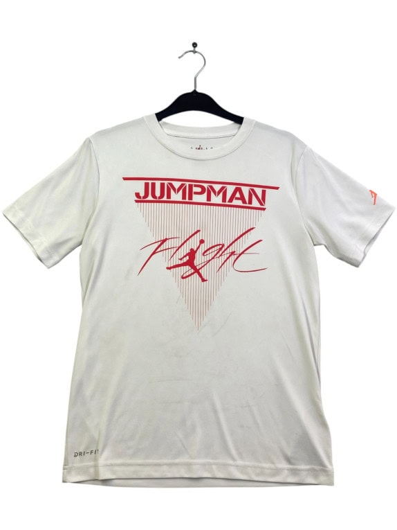 JORDAN GRAPHIC TEE SPORTSWEAR OFF WHITE MALE PRE OWNED S