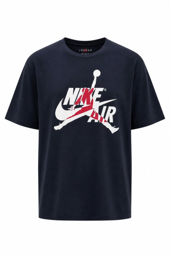 JORDAN GRAPHIC TEE STREETWEAR NAVY ΑΝΤΡΙΚΟ PRE OWNED XL