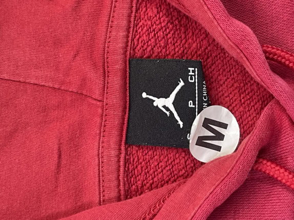 JORDAN HOODIE STREETWEAR ΚΟΚΚΙΝΟ ΑΝΤΡΙΚΟ PRE OWNED Μ