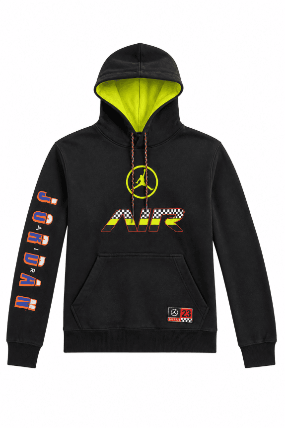 JORDAN HOODIE STREETWEAR ΜΑΥΡΟ ΑΝΤΡΙΚΟ PRE OWNED M