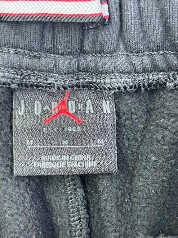 JORDAN JOGGER PANTS SPORTSWEAR BLACK MENS PRE OWNED M