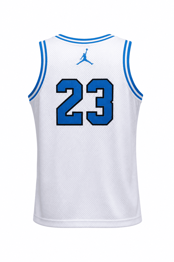 JORDAN BASKETBALL JERSEY RETRO WHITE MALE PRE OWNED S