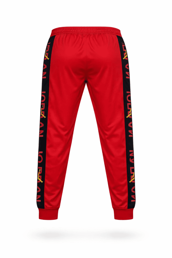 JORDAN PANTALONI SPORTIVI SPORTIVO ROSSO UOMO PRE OWNED L