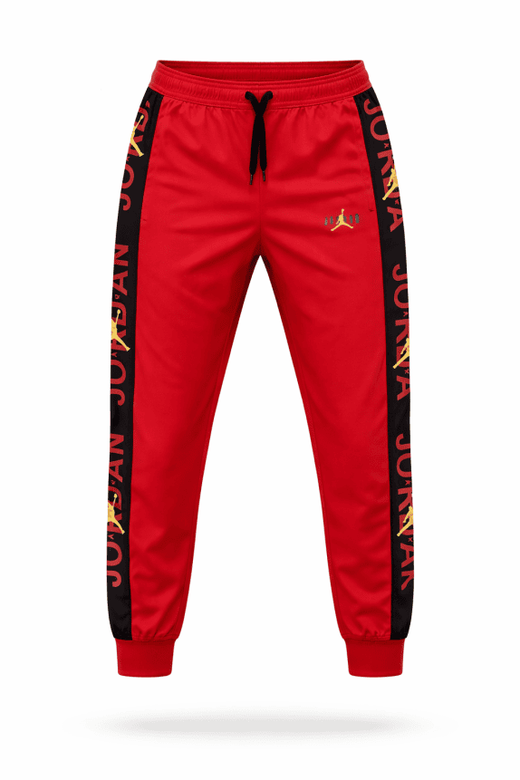 JORDAN PANTALONI SPORTIVI SPORTIVO ROSSO UOMO PRE OWNED L