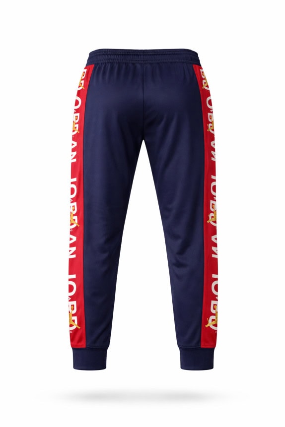 JORDAN TRACK PANTS SPORTSWEAR BLUE MEN PRE OWNED L