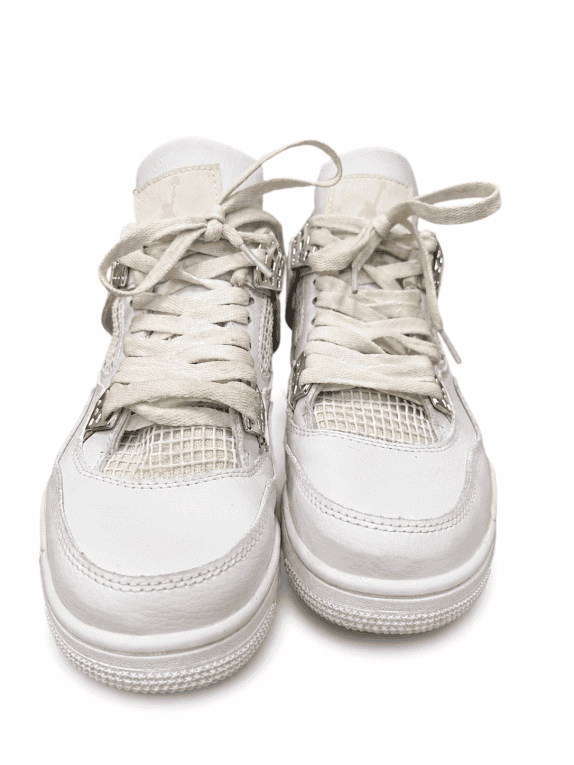 Air Jordan 4 Retro GS Pure Money 2017 SNEAKERS RETRO WHITE UNISEX PRE OWNED 40
