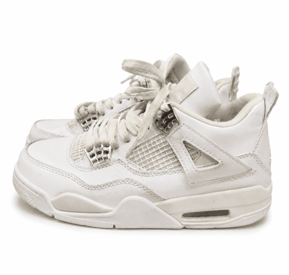 Air Jordan 4 Retro GS Pure Money 2017 SNEAKERS RETRO WHITE UNISEX PRE OWNED 40