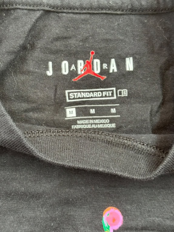 JORDAN T-SHIRT JUMPMAN LOGO ΜΑΥΡΟ UNISEX M