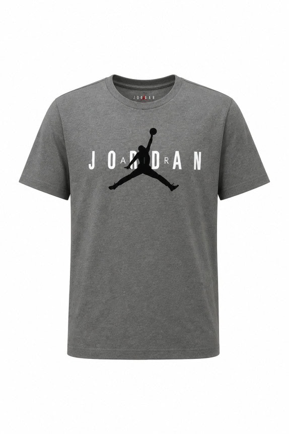 JORDAN T SHIRT STREETWEAR ΓΚΡΙ ΑΝΤΡΙΚΟ PRE OWNED M