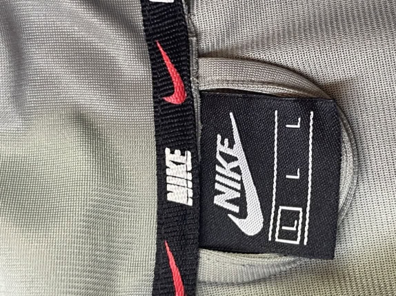 JORDAN TRACK JACKET GRAPHIC GREY MEN PRE OWNED L