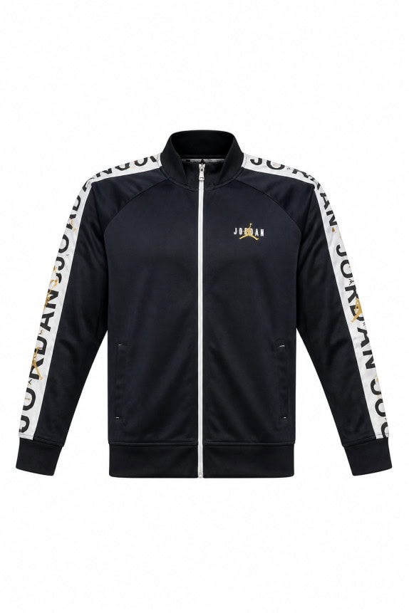 JORDAN TRACK JACKET SPORTY BLACK MEN PRE OWNED XXL