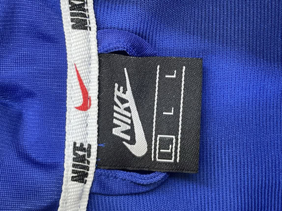 NIKE TRACK JACKET ATHLETIC BLUE MEN PRE OWNED L