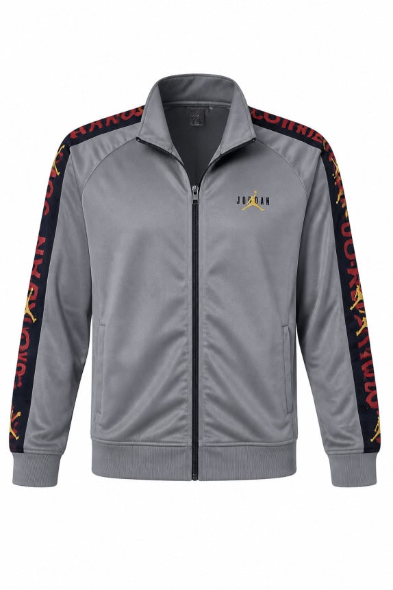 JORDAN TRACK JACKET STREETWEAR ΓΚΡΙ ΑΝΤΡΙΚΟ PRE OWNED XXL