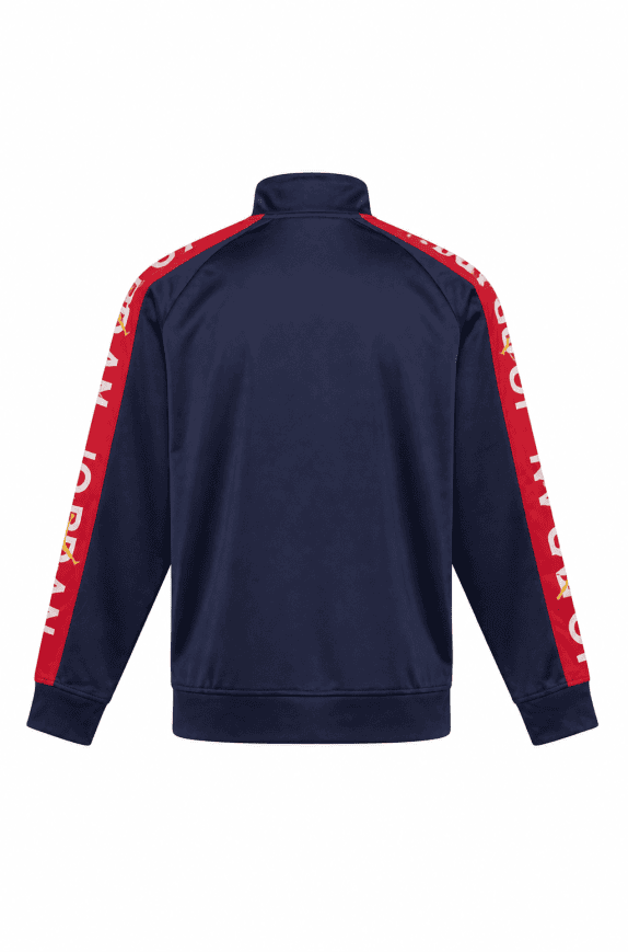 JORDAN TRACK JACKET STREETWEAR NAVY RED MEN PRE OWNED M