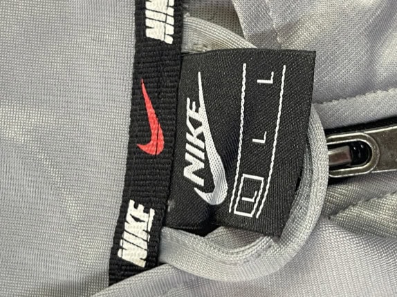 JORDAN GIACCA TRACK GRAPHIC GRIGIO UOMO PRE OWNED L