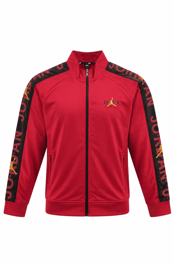 JORDAN TRACK JACKET ATHLETIC RED MEN PRE OWNED L