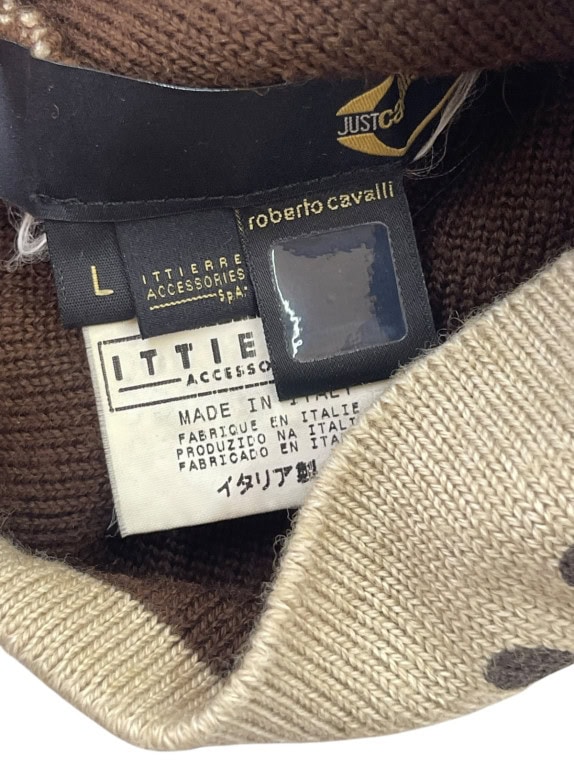 JUST CAVALLI ΣΚΟΥΦΟΣ SPELL OUT ΜΠΕΖ UNISEX PRE OWNED L