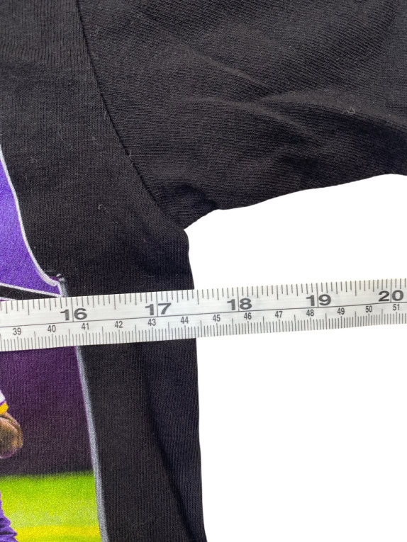 JUSTIN JEFFERSON GRAPHIC TEE STREETWEAR NERO UOMO PRE OWNED S
