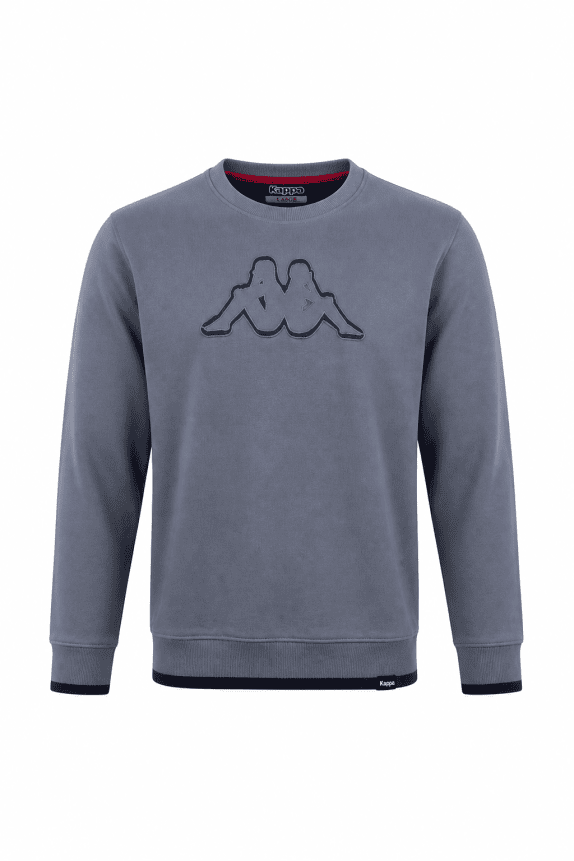 KAPPA CREWNECK MINIMAL ΓΚΡΙ ΑΝΤΡΙΚΟ PRE OWNED XL