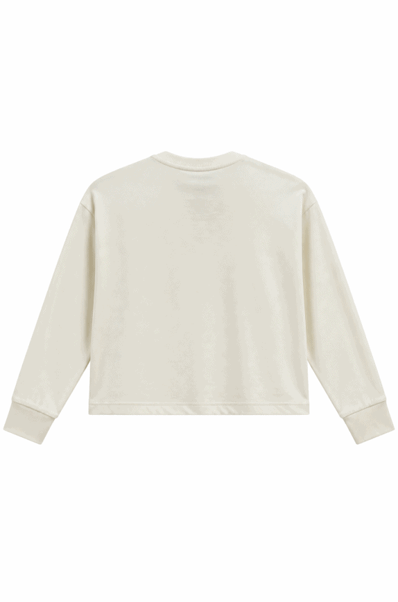 KAPPA FELPA GIROCOLLO MINIMAL OFF WHITE UOMO PRE OWNED M