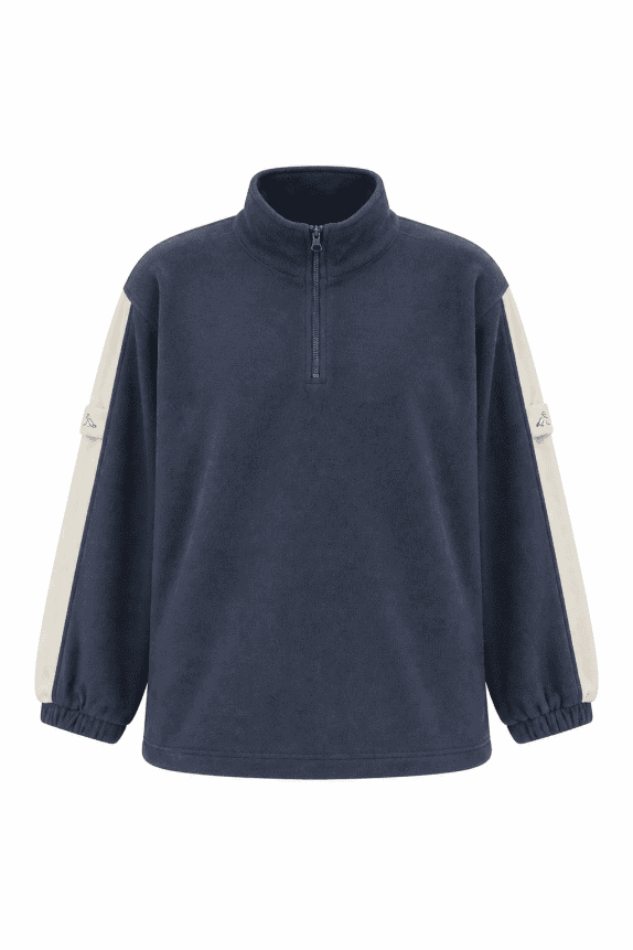 90s KAPPA FLEECE PULLOVER ΜΠΛΕ ΑΝΔΡΙΚΟ PRE OWNED L