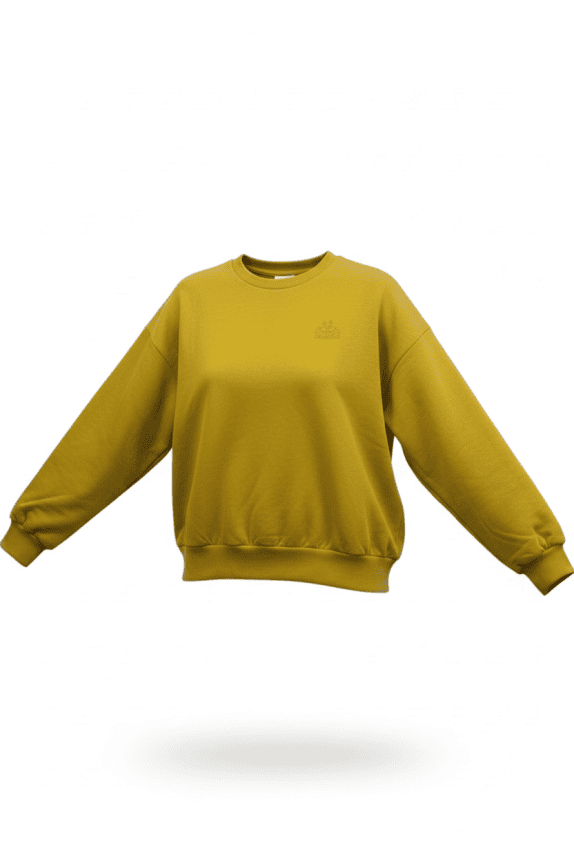 Kappa Φούτερ Vintage Κεντητό Λογότυπο Μουσταρδί Unisex S