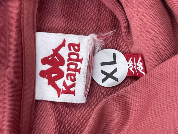 KAPPA HOODIE GRAPHIC ROSSO UNISEX PRE OWNED XL