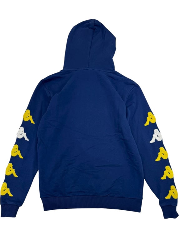 Kappa Felpa blu con loghi sulle maniche VINTAGE – M