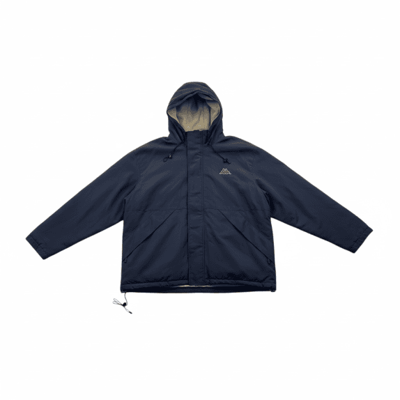 Kappa Μπουφάν Jacket Casual Logo Μαύρο Ανδρικό L