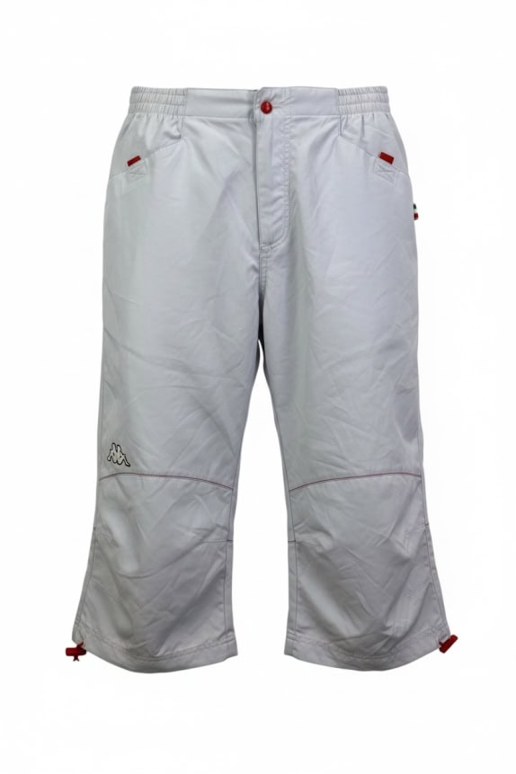 KAPPA VINTAGE CAPRI PANTS OMNI LOGO WHITE MEN'S LARGE