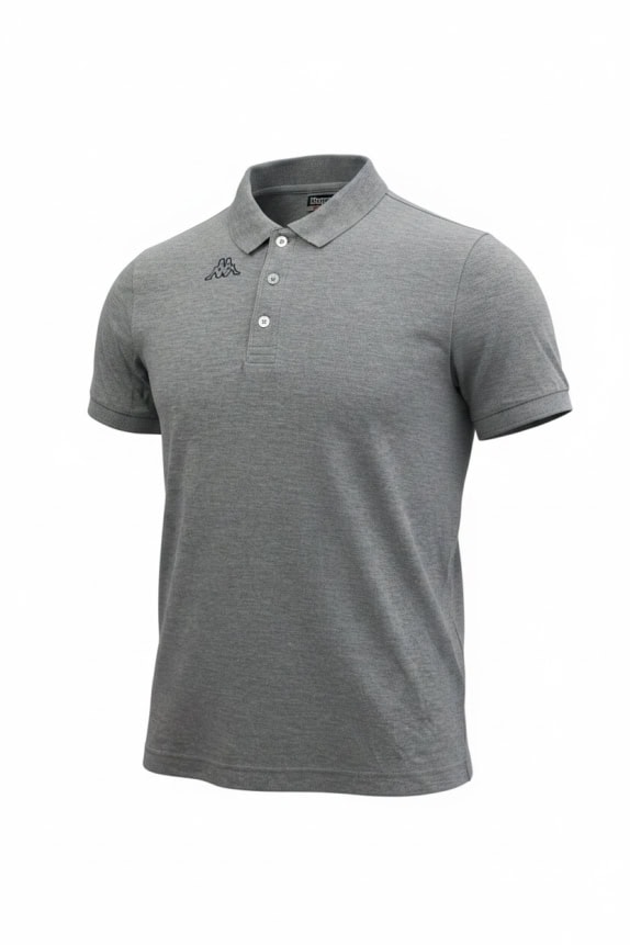 KAPPA Polo Μπλούζα Casual Μικρό Λογότυπο Γκρι Ανδρικό M