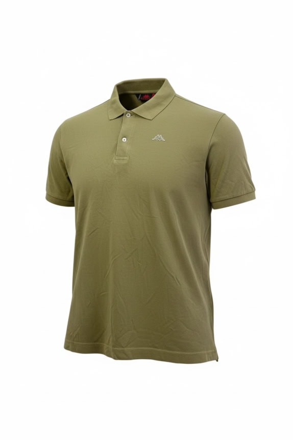 KAPPA Polo Μπλούζα Casual Μικρό Λογότυπο Χακί Ανδρικό L