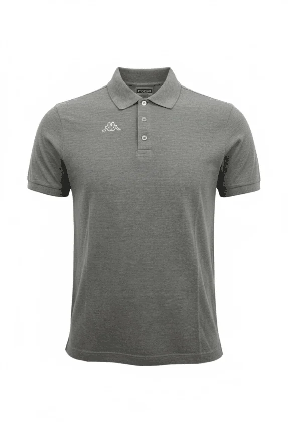 Kappa Polo Μπλούζα Casual Retro Λογότυπο Γκρι Ανδρικό XL