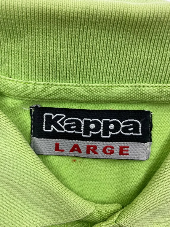 Kappa Polo Μπλούζα Classic Logo Λαχανί Ανδρική L