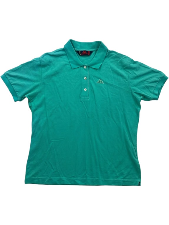 Kappa Polo Shirt Classic Logo Turquoise Women’s XL