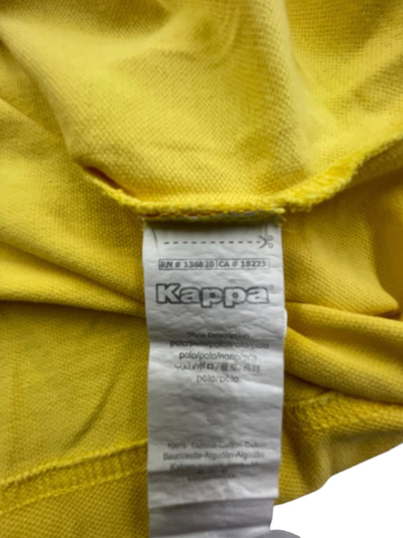 Kappa Polo Μπλούζα Logo Κίτρινο UNISEX XL