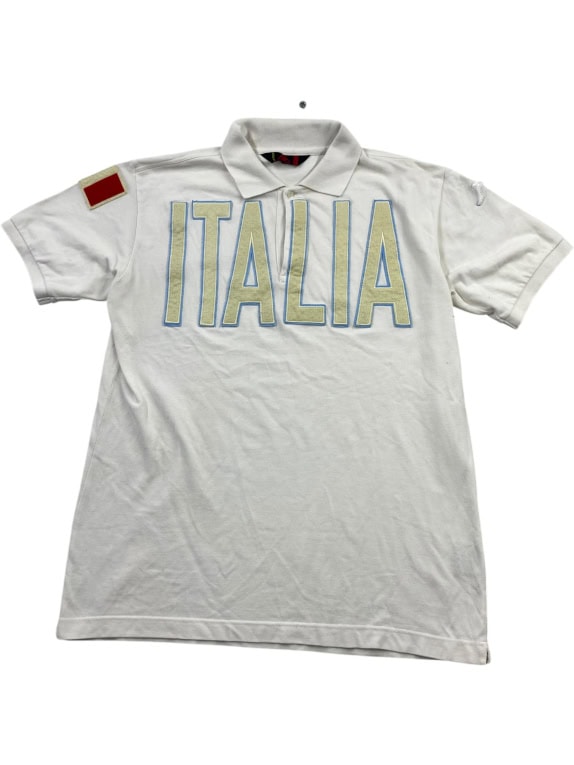 KAPPA POLO SHIRT VINTAGE ITALIA LOGO WHITE ΑΝΔΡΙΚΟ L