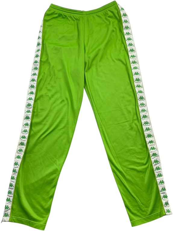 KAPPA COMPLETO TUTA VINTAGE CON NASTRO LOGATO VERDE/BIANCO UNISEX L